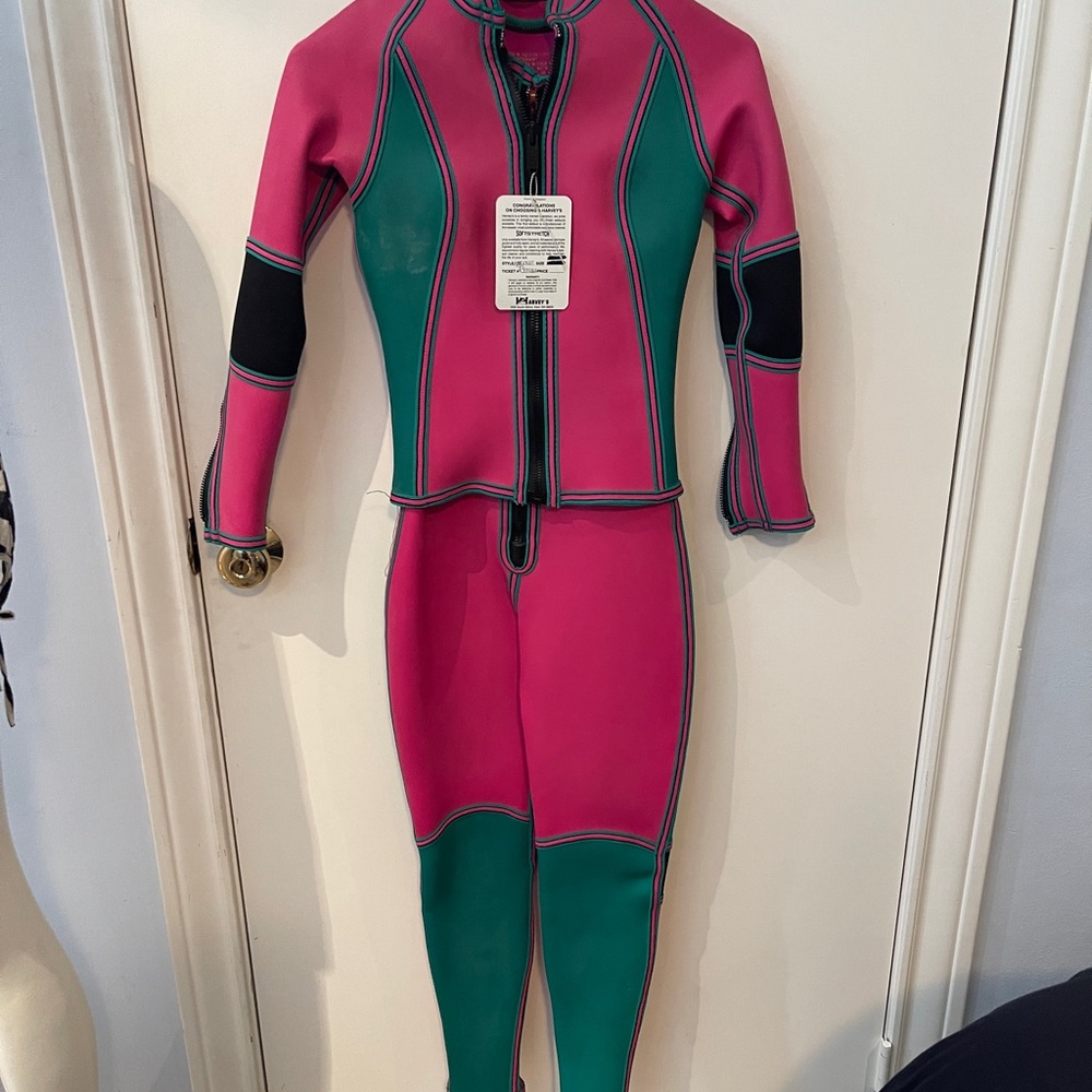 Harveys Pink and Green Color-Block One Piece